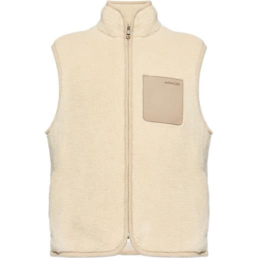 Moncler gilet con zip - toni neutri