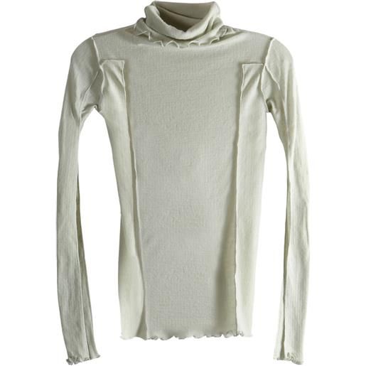 Baserange blusa con ruches - verde