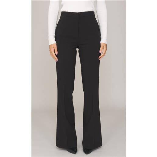 TWINSET pantalone TWINSET palazzo vita alta, colore nero