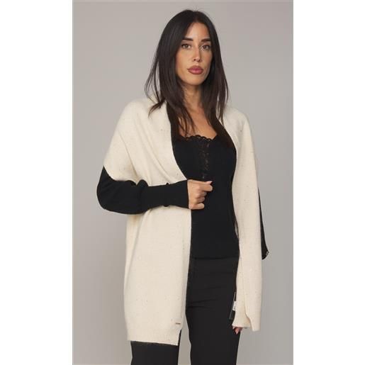 TWINSET sciarpa TWINSET con paillettes e lurex, colore panna