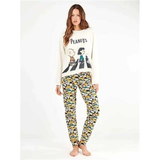 Gisela pigiama donna Gisela snoopy in caldo cotone 20338 peanuts