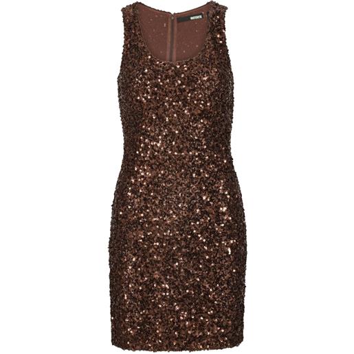 ROTATE BIRGER CHRISTENSEN abito con paillettes - marrone
