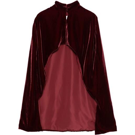 Raquel Diniz mantella a collo alto - rosso