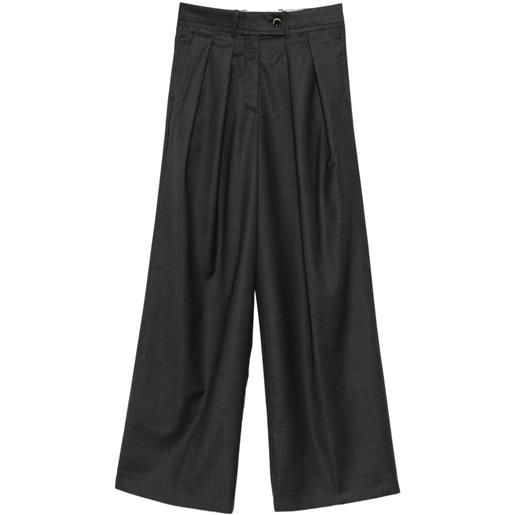 Nine In The Morning pantaloni plissé - grigio