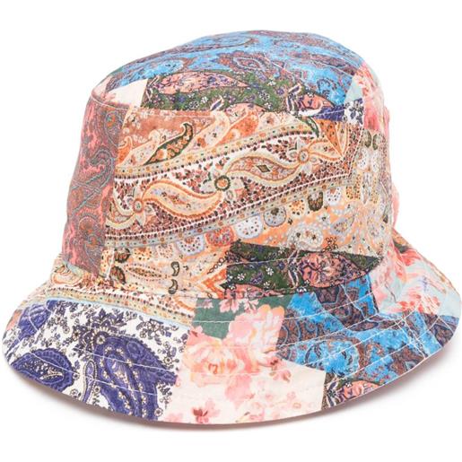 ZIMMERMANN Kids cappello bucket con stampa paisley - rosa