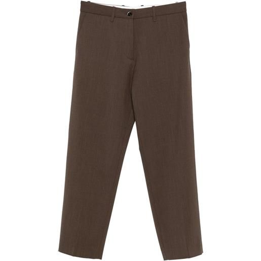 Nine In The Morning pantaloni con bottoni - marrone