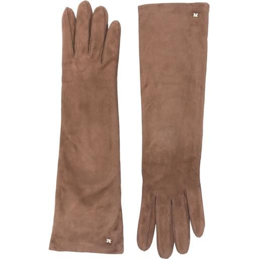 Max Mara guanti con logo - blu