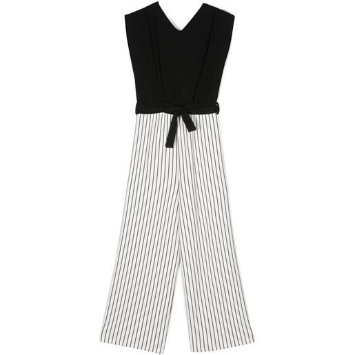 Liu Jo Kids tuta intera a righe - nero