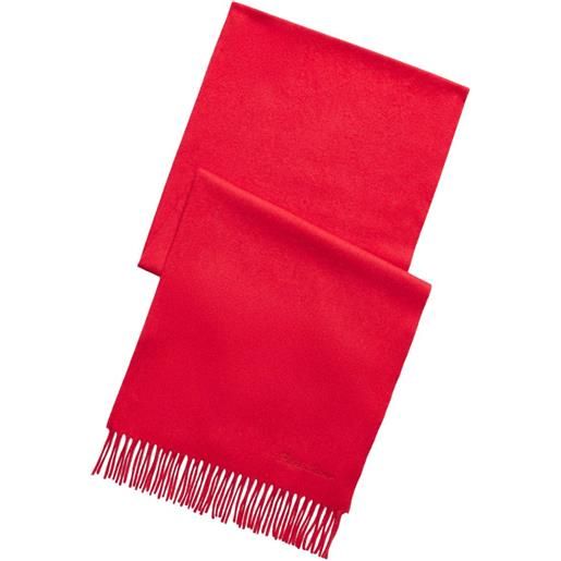 Ralph Lauren Purple Label sciarpa in cashmere con frange - rosso