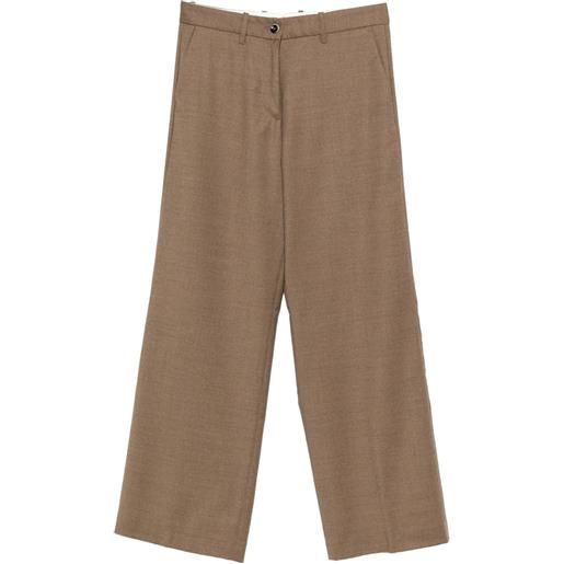 Nine In The Morning pantaloni con bottoni - marrone