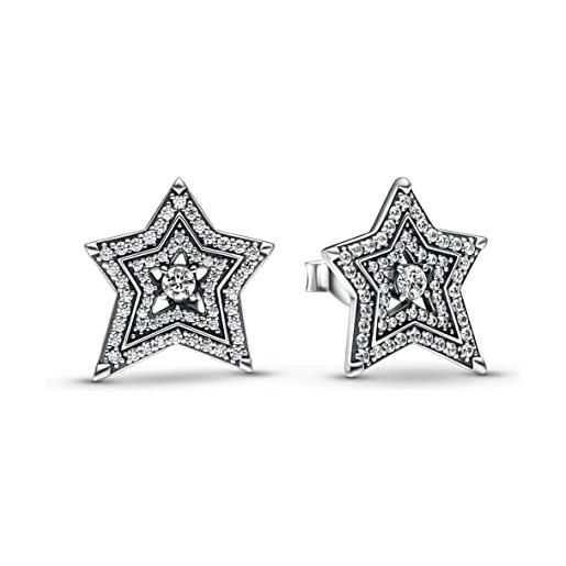 Pandora orecchini stelle asimmetriche