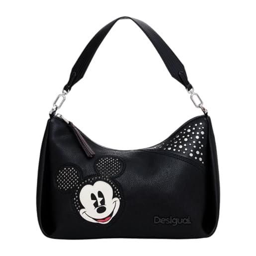 Desigual borsa a mano in poliuretano, colore nero, taglia unica, nero, one size