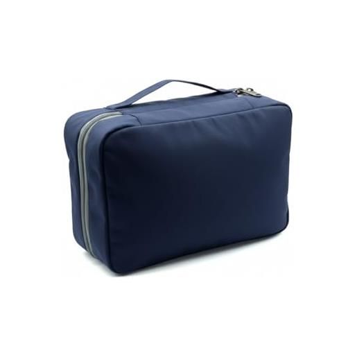 NEXUS beauty case da viaggio - organizer impermeabile multifunzionale per uomo e donna - wash bag pieghevole e trasparente per cosmetici, accessori, articoli da toilette e viaggio