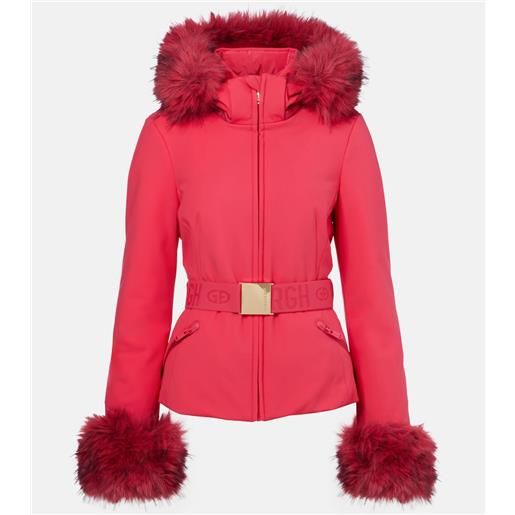 Goldbergh giacca da sci the giselle con pelliccia sintetica