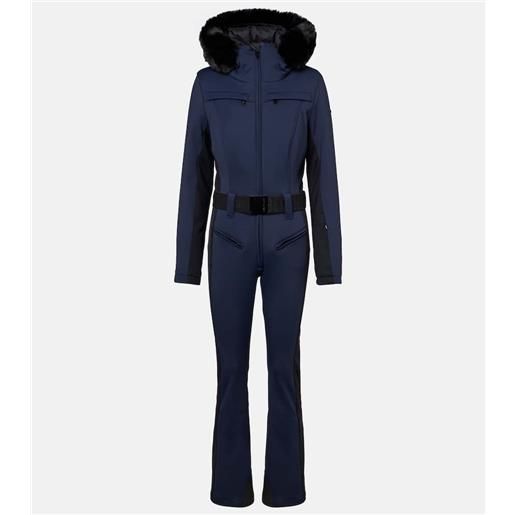 Goldbergh tuta da sci parry con pelliccia sintetica