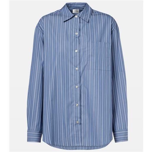 Leset camicia yoshi in twill di misto cotone a righe