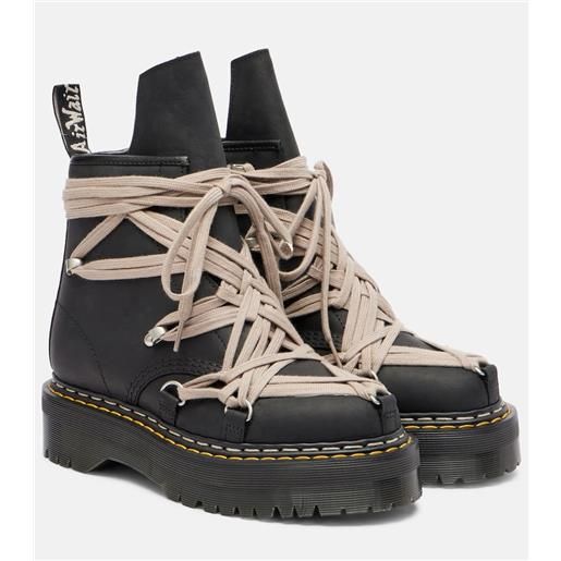 Rick Owens x dr. Martens - anfibi in pelle