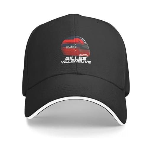 AAENNAUK gilles villeneuve f1 casco berretto da baseball berretto tattico militare cappellini da golf donna uomo alla moda ai ragazzi e alle ragazze piace al regalo della partita
