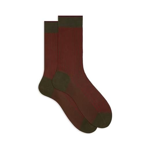 Gallo calze corte uomo verde twin rib