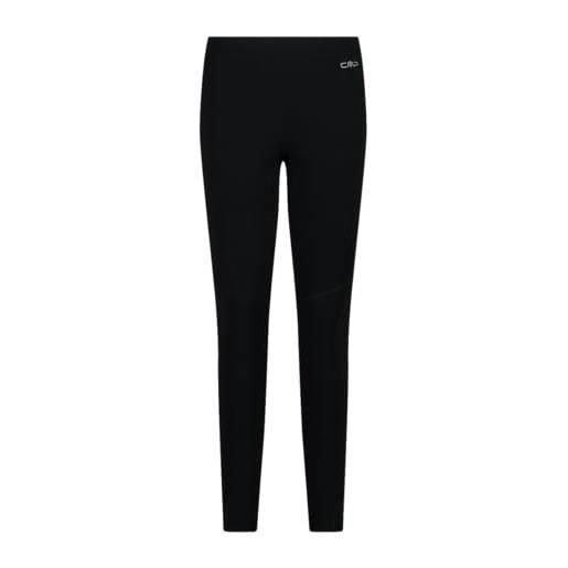CMP leggings invernali unlimitech da donna, ideale per corsa e attività all'aperto, 34t2076 (it, testo, m, regular, regular, nero)