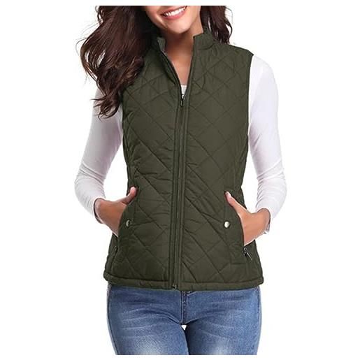 FJKVAVF gilet da donna giacche invernali da uomo giacca corta in cotone senza maniche con tasca con cerniera gilet tinta unita per donna uk abbigliamento esterno da uomo gilet imbottito da donna gilet