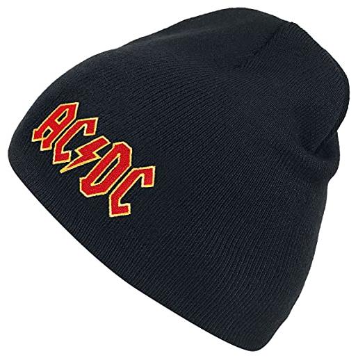 AC/DC logo unisex beanie nero 100% poliacrilico