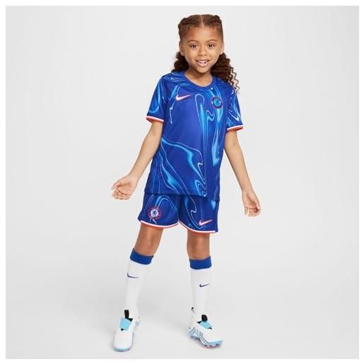 Nike chelsea unisex kids kit cfc lk nk df kit stad hm, rush blue/team orange/white, fn9200-496, s