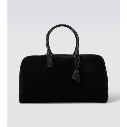 Tom Ford borsa da viaggio in suede con pelle