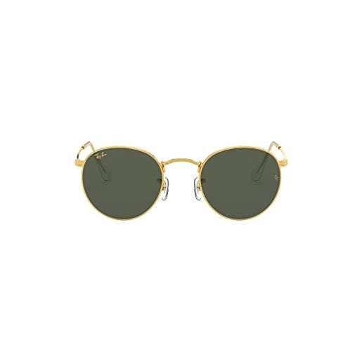 Ray-Ban round metal occhiali, gold, 50 uomo