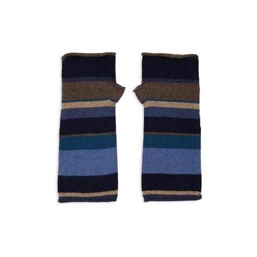 Gallo pantaloncini da donna senza dita blu e guanti con strisce multicolori, royal/corda, taglia unica