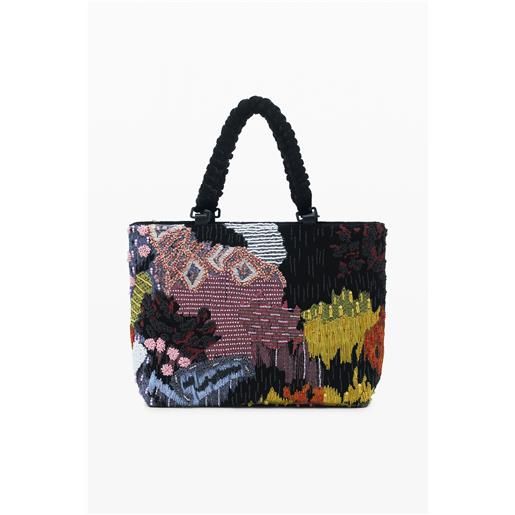 Desigual borsa a spalla media con perline