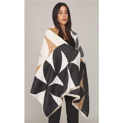 TWINSET stola TWINSET con logo e motivi geometrici, colore multicolore