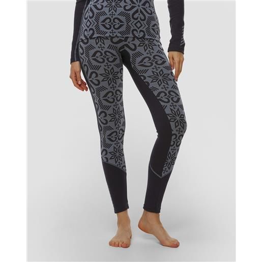 Helly Hansen leggings termoattivi da donna Helly Hansen w lifa merino midweight graphic pant