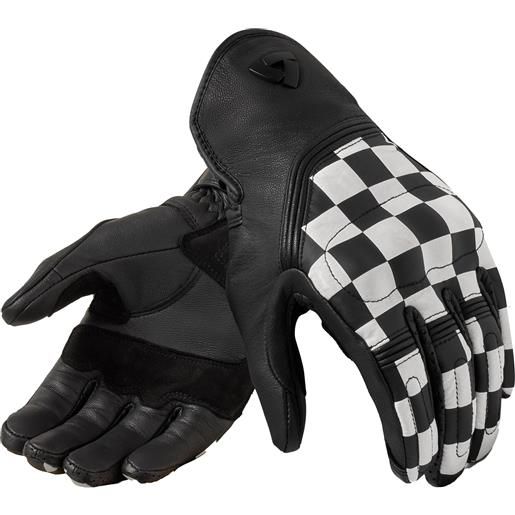 Revit guanti da moto Revit redhill bianco-nero, l