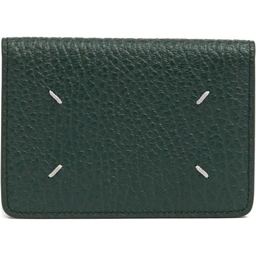 Maison Margiela portacarte four stitches - verde