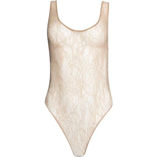 WARDROBE.NYC body con pizzo - toni neutri