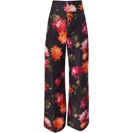 Carolina Herrera pantaloni diane con stampa - nero