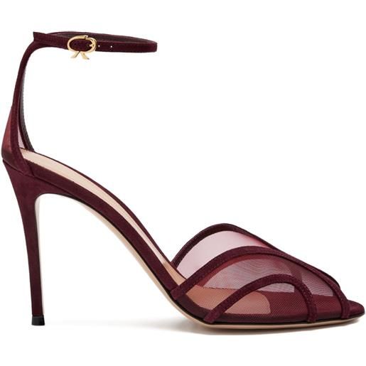 Gianvito Rossi sandali con punta aperta 95mm - rosso