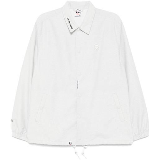 AAPE BY *A BATHING APE® giacca sportiva apenow con logo - bianco