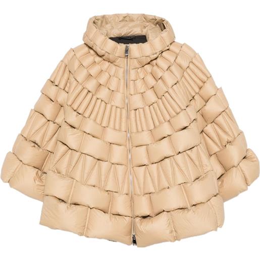 RAXXY mantella trapuntata con cappuccio - marrone