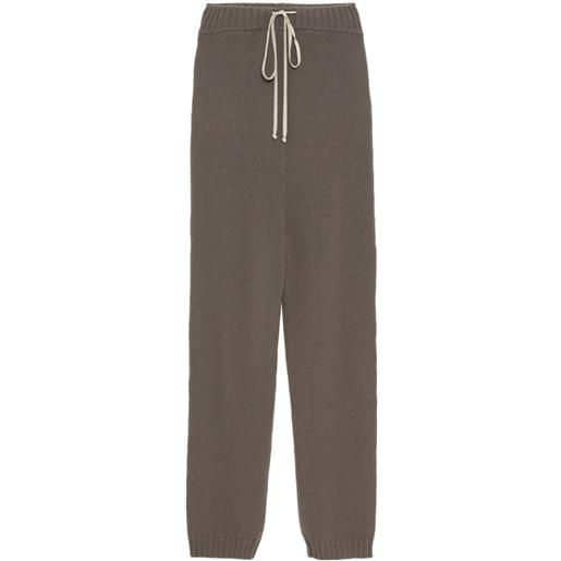 Rick Owens pantaloni in cashmere - grigio