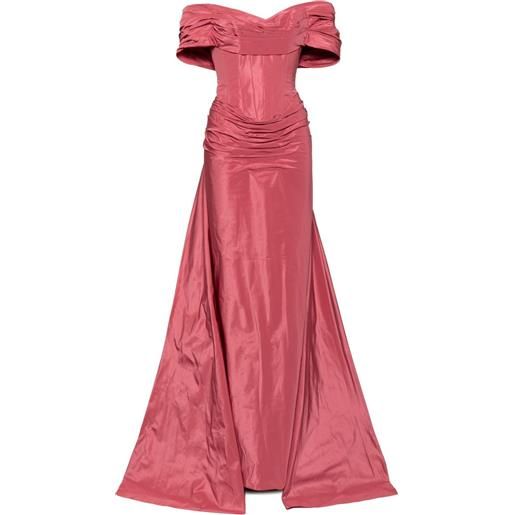 Zuhair Murad abito da sera con ruches - rosso