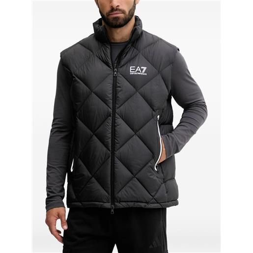 Ea7 Emporio Armani gilet trapuntato - nero