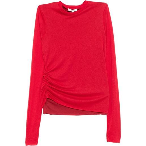 JW Anderson t-shirt con design a strati - rosso