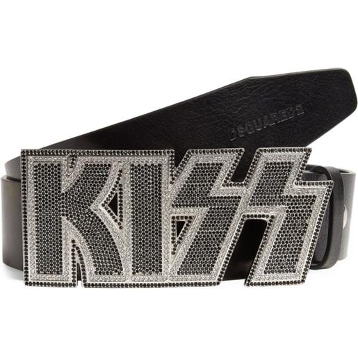 DSQUARED2 cintura con strass - nero