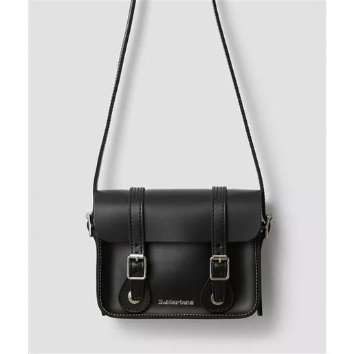 Dr. Martens borsa tracolla in pelle da 18 cm unisex nera
