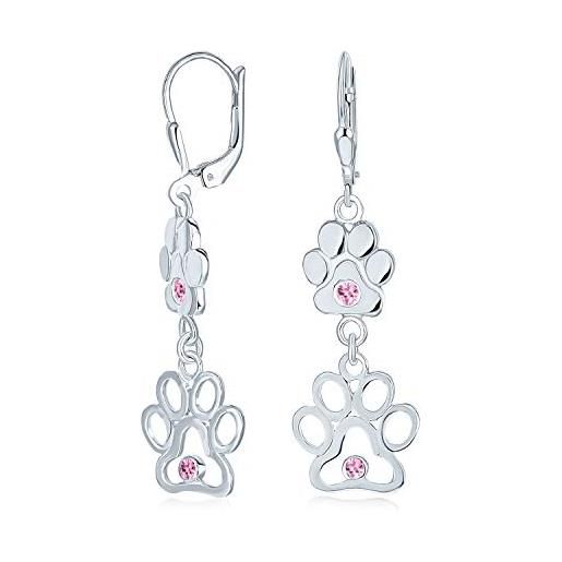 925 Orecchini Per Gatti Gambere In Argento