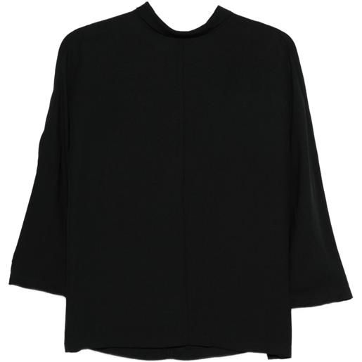 ASPESI blusa con collo lavallière - nero