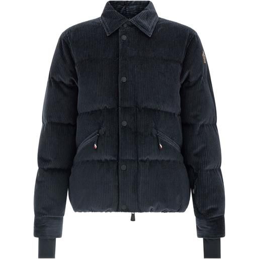 Moncler Grenoble giacca da sci elgon a coste - blu