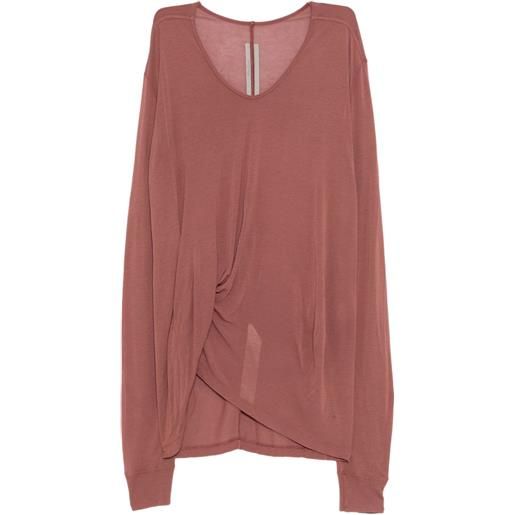 Rick Owens t-shirt hiked - rosso